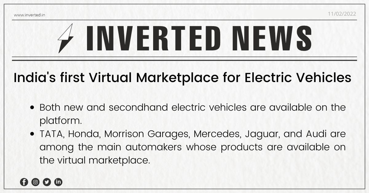 India’s first virtual marketplace for electric vehicles